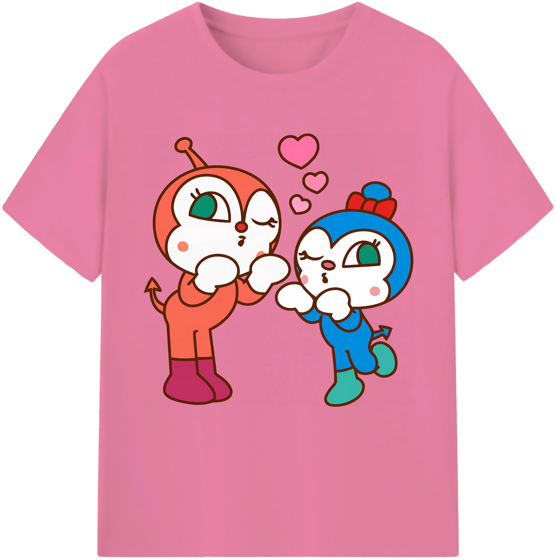 （画像用） アンパンマン Anpanman 綿100％半袖Tシャツ（フロントプリント）